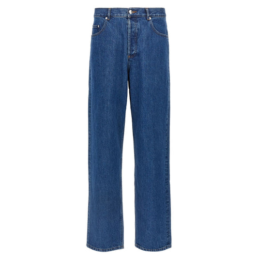 A.P.C. Blue Cotton Straight-Leg Jeans