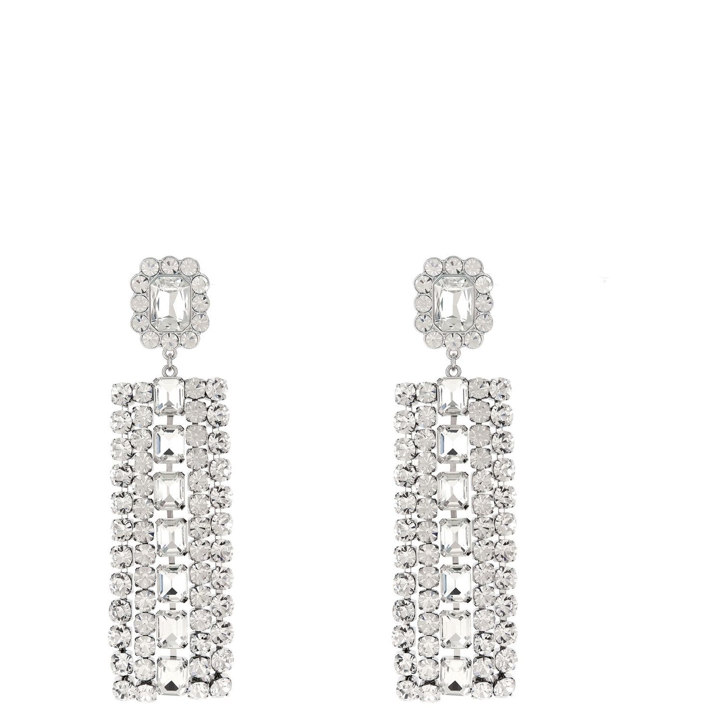 Self-Portrait Silver Cotton Earrings
