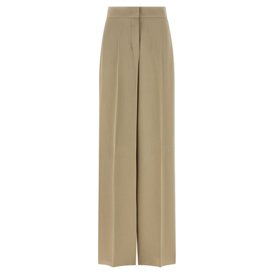 Max Mara Beige Silk Dress Pants