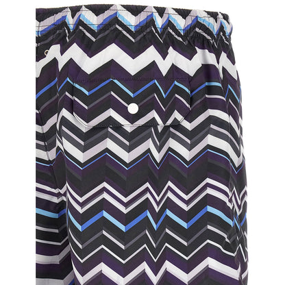 Missoni Multicolor Polyester Swim Shorts