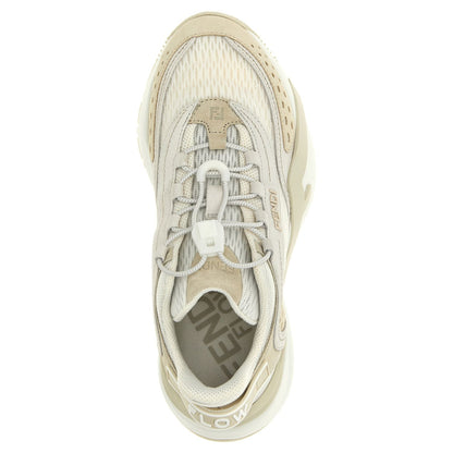 Fendi White Polyester Athletic Sneakers