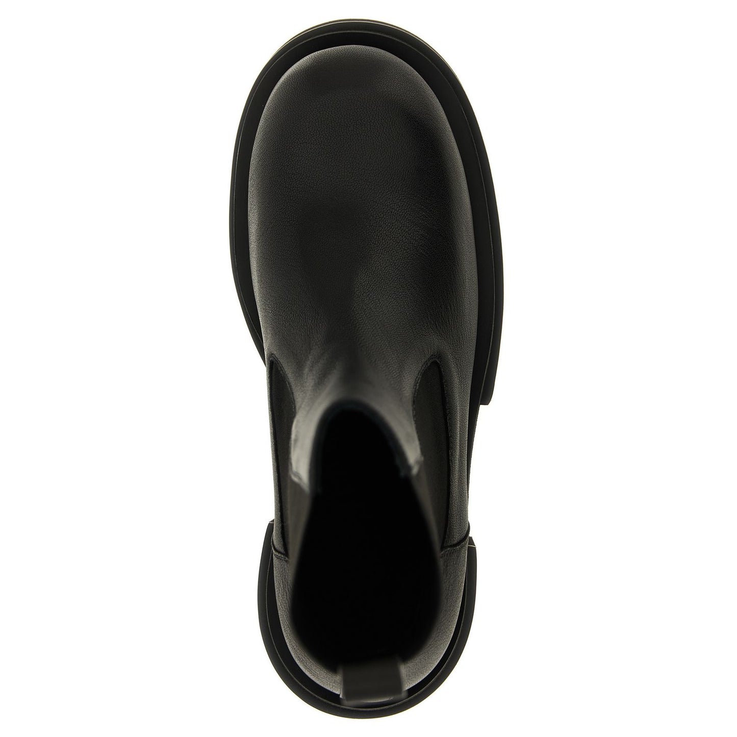 Rick Owens Black Goatskin Ankle Boots
