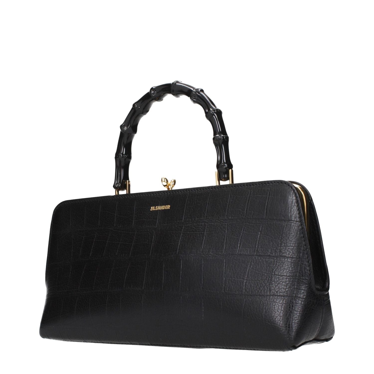 Jil Sander Black Leather Handbag
