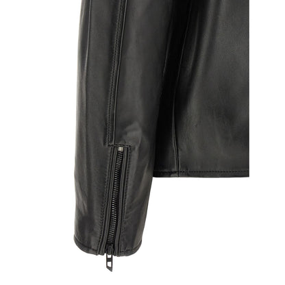 Diesel Black Lamb Leather Leather Jacket