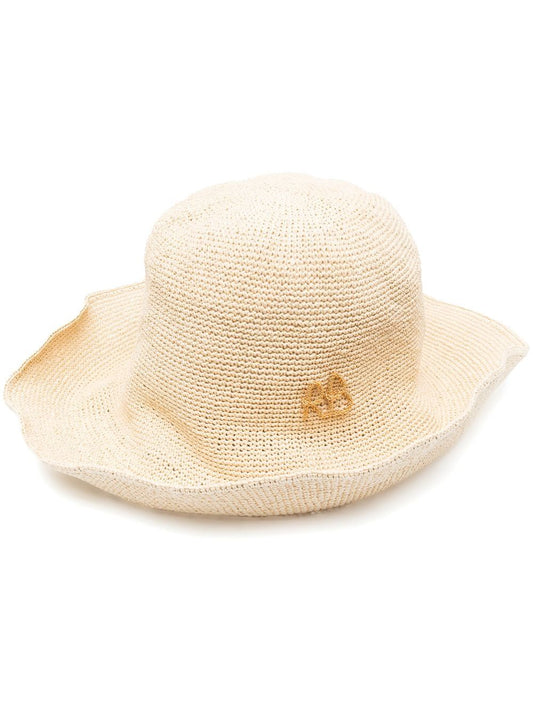 RUSLAN BAGINSKIY Hats Beige Scarves Hats & Gloves Ruslan Baginskiy Bisque
