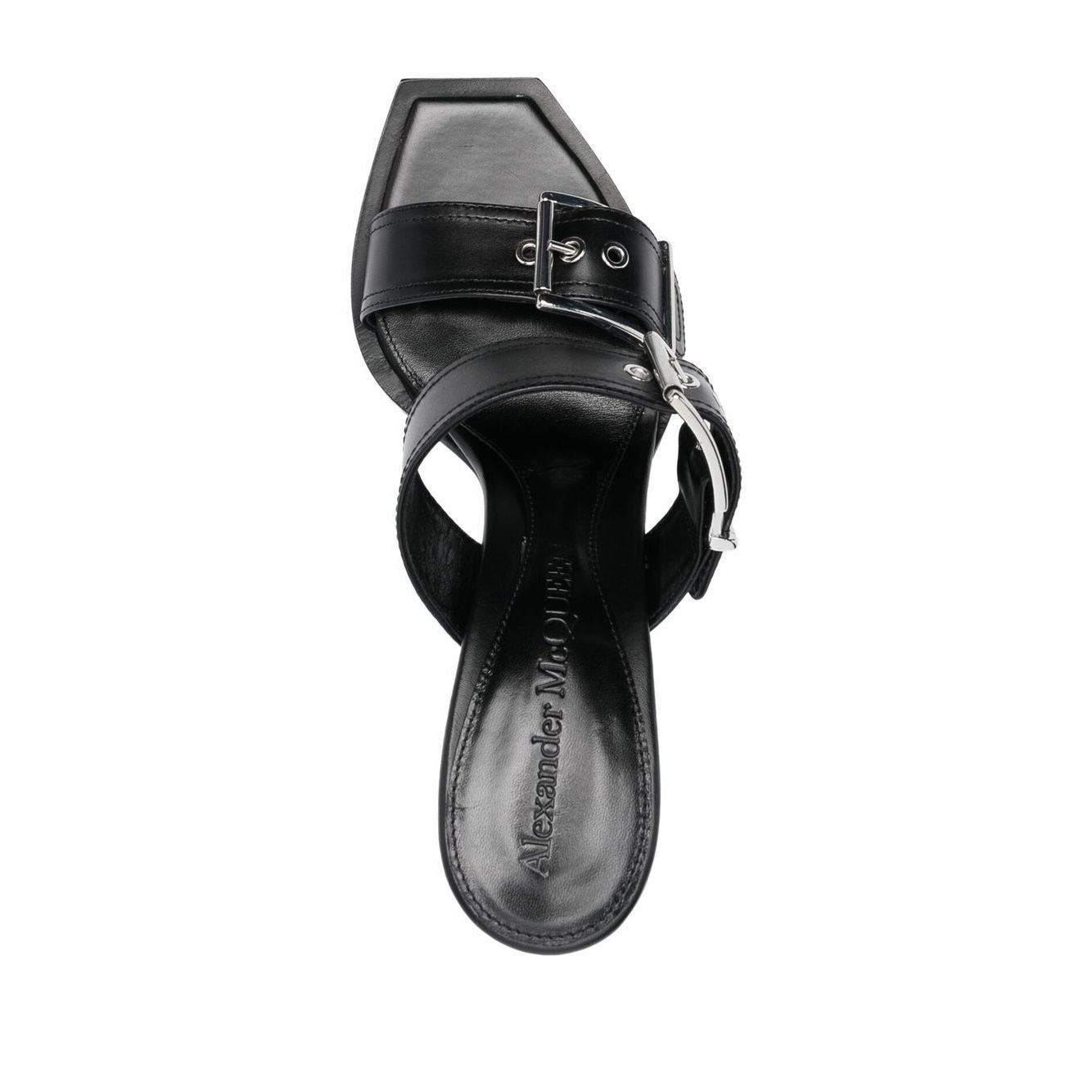 Alexander McQueen 100mm Buckled Leather Sandals