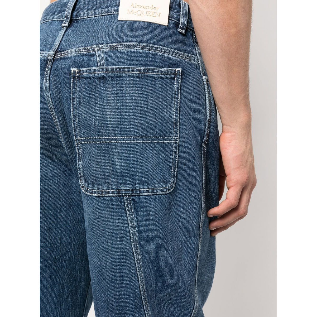 Alexander Mcqueen wide-leg panelled jeans Jeans