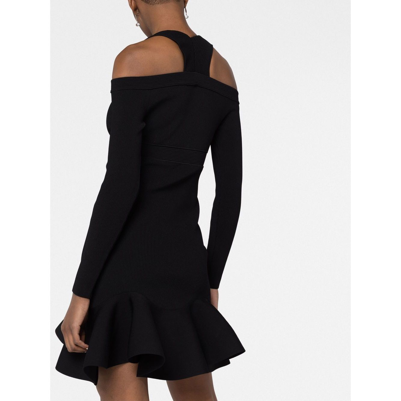 Alexander McQueen Short knitted dress with V-neck