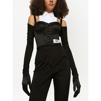 Dolce & Gabbana layered-shirt corset top