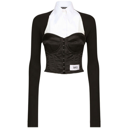 Dolce & Gabbana layered-shirt corset top