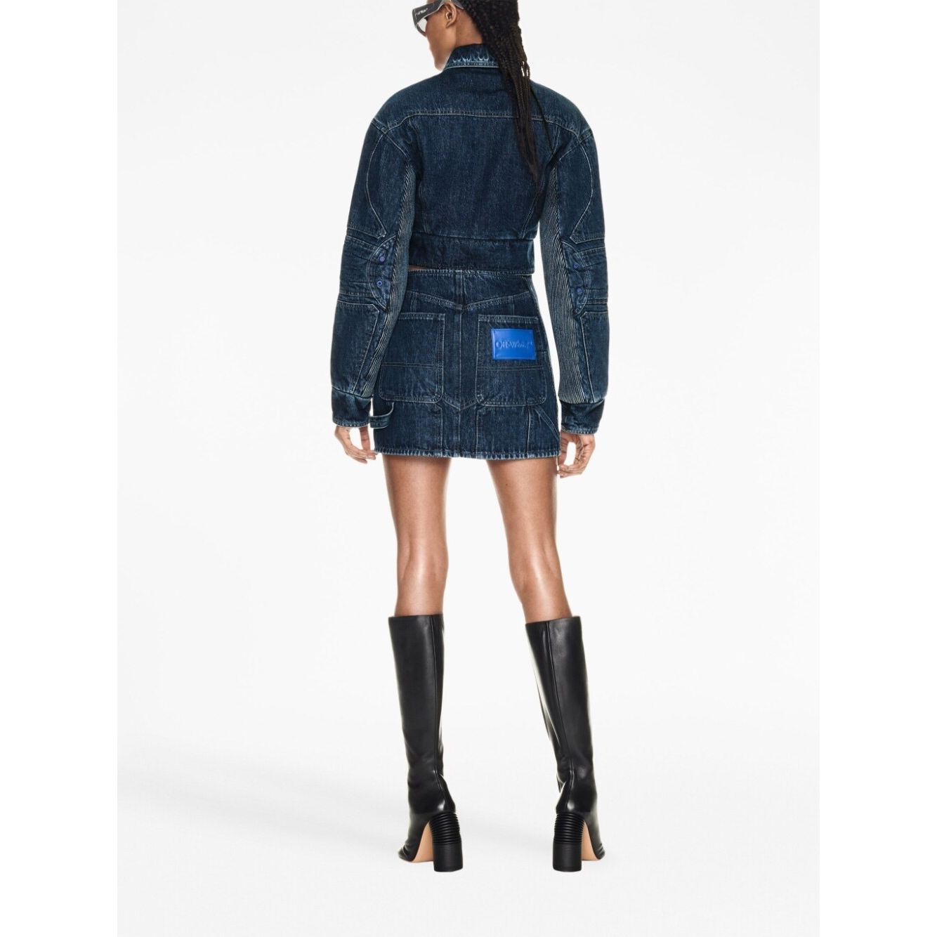 Off White Cropped denim jacket