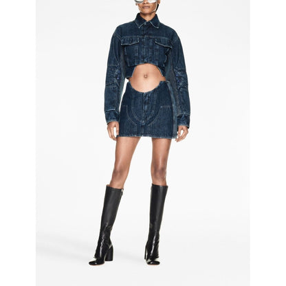 Off White Cropped denim jacket