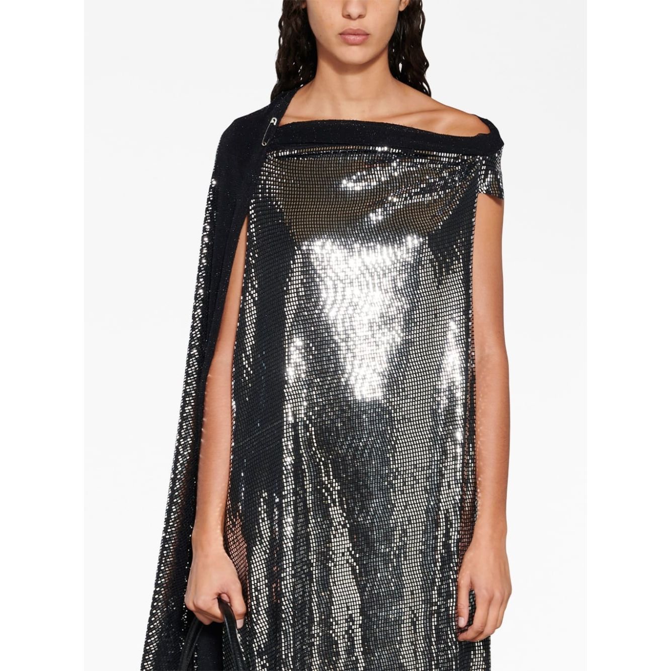 Balenciaga Metallic Effect Midi Dress
