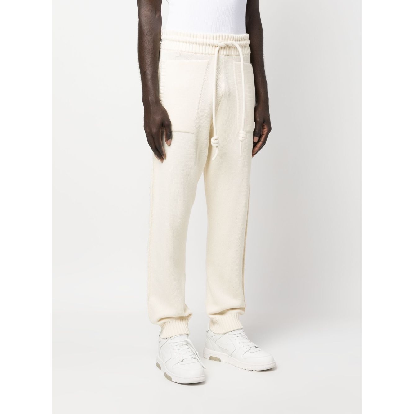 Off White Diag-stripe knitted track pants