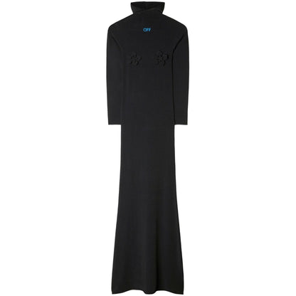 Off White High-neck long dress