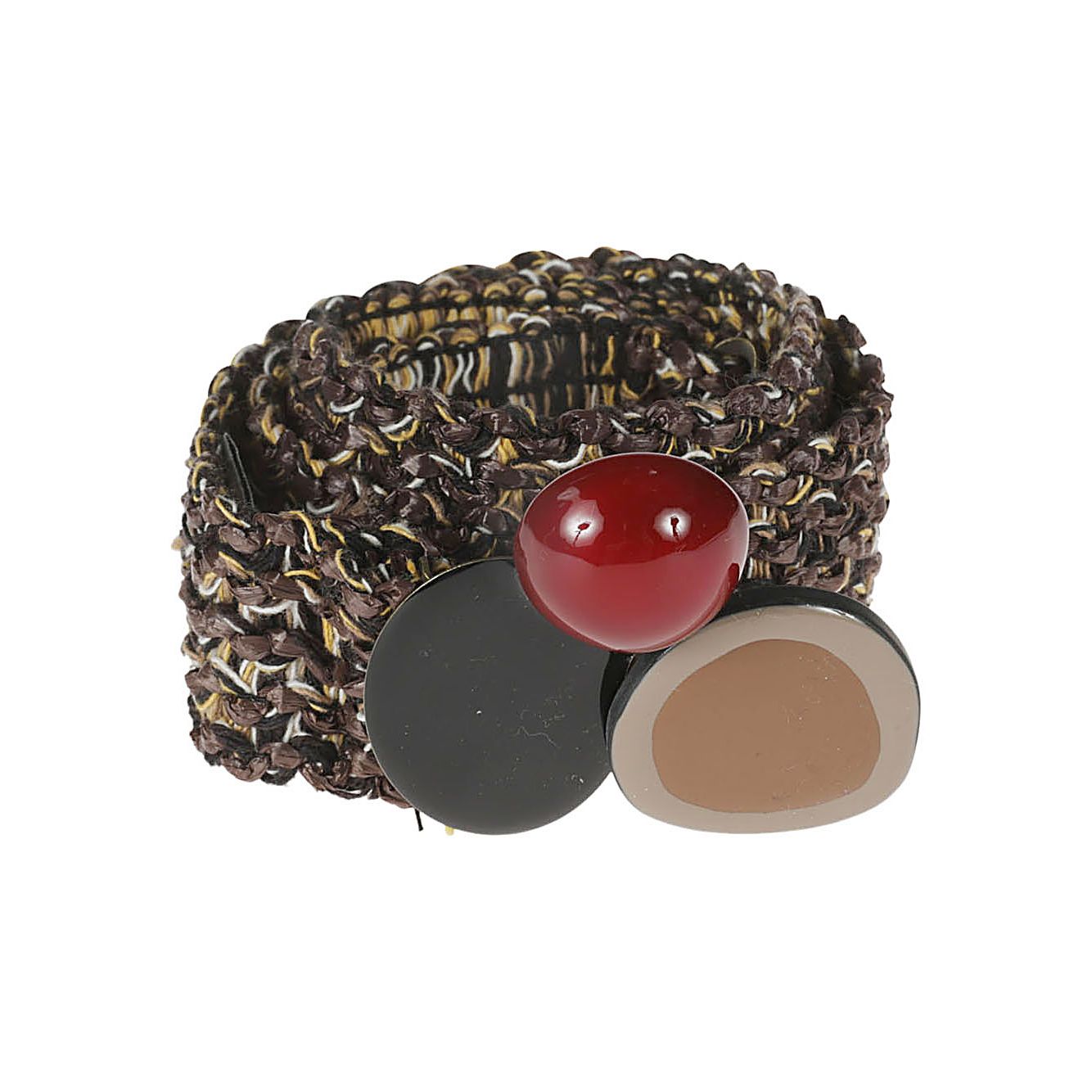 Exquisite J Raffia belt