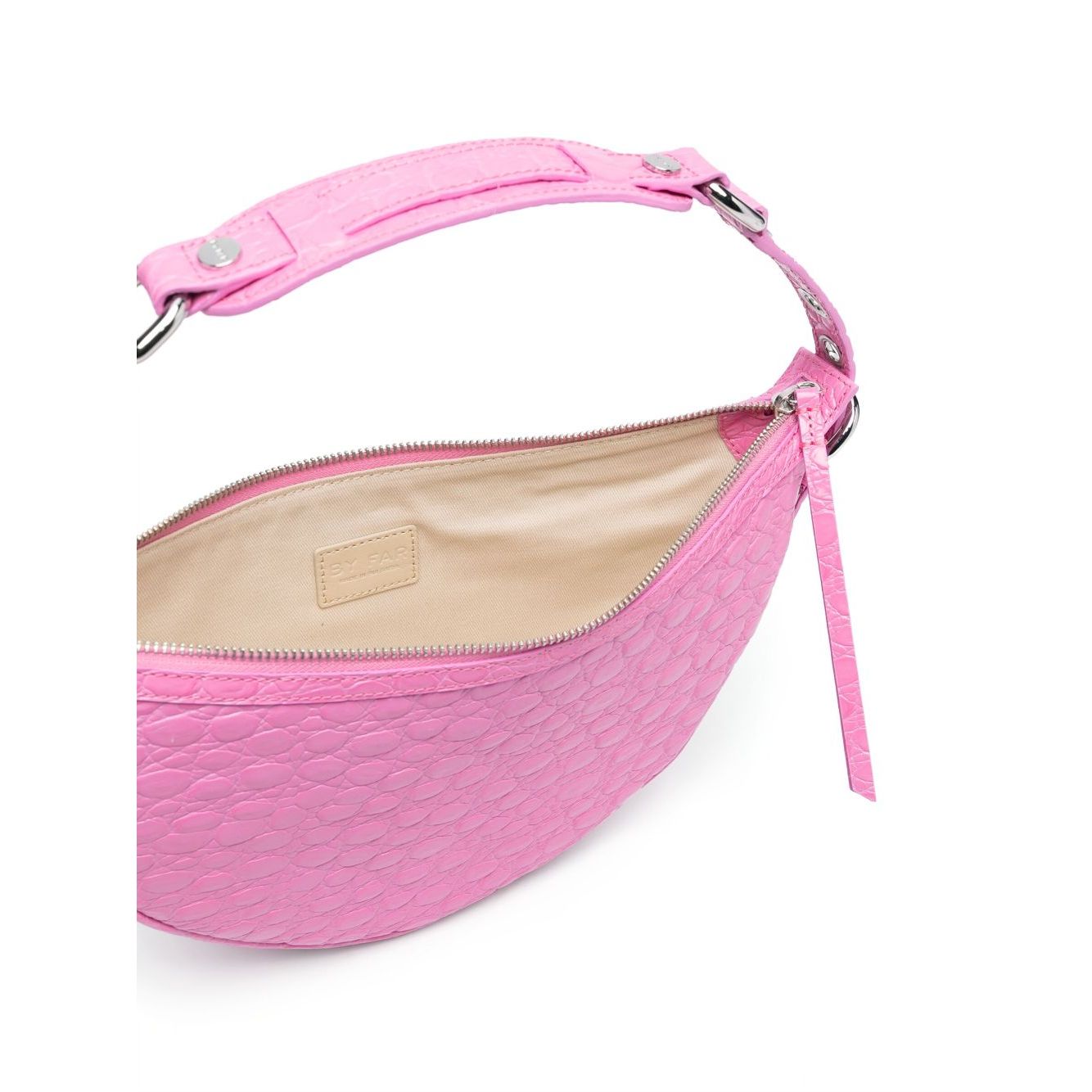 By Far Gib embossed crocodile-effect shoulder bag Shoulder