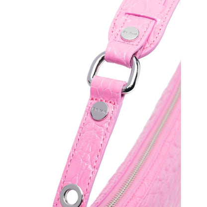 By Far Gib embossed crocodile-effect shoulder bag Shoulder