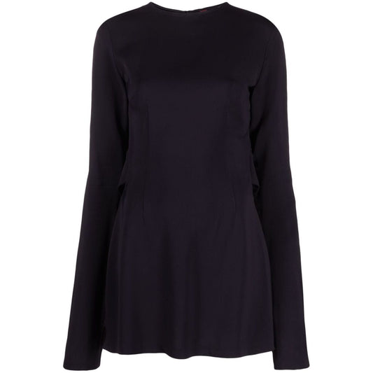 032C Dresses Black W0024DARKPLUM