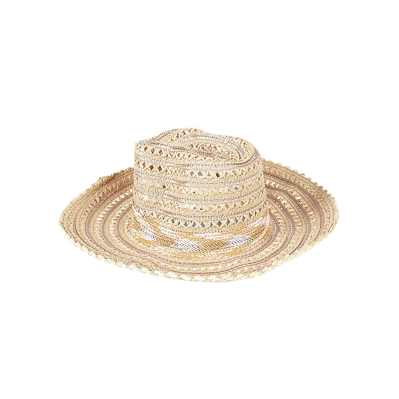 Exquisite J Raffia sombrero hat