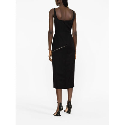 Alexander McQueen zip-embellished Midi Dress Dresses