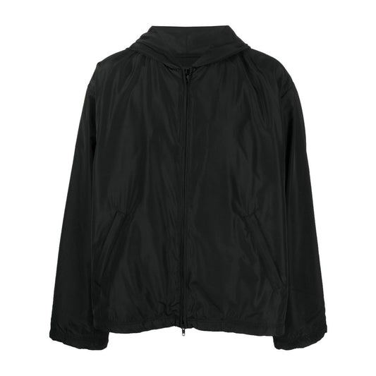 Balenciaga logo-print Hooded Windbreaker Jackets