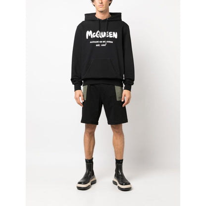 Alexander McQueen two-tone Elasticated Track Shorts Short trousers
