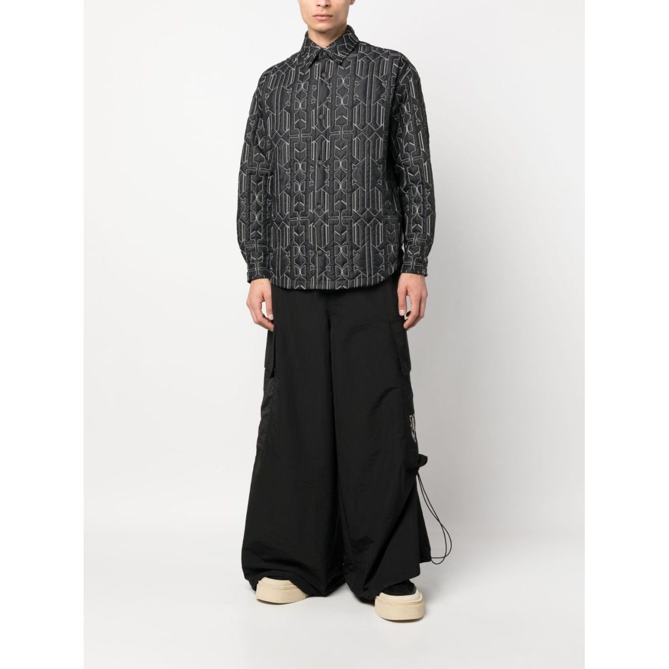 Palm Angels Shirts Grey Shirts