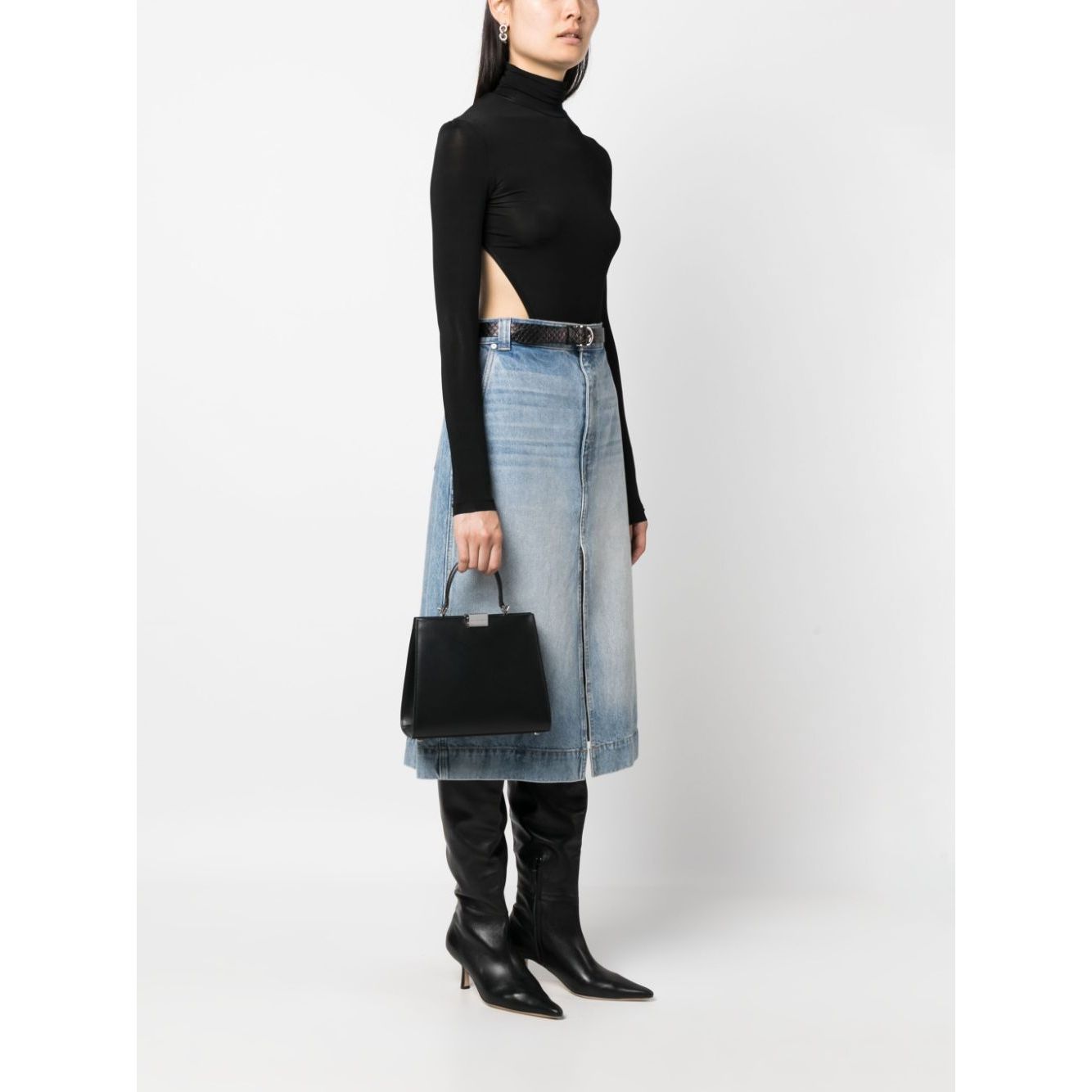 Armarium logo-plaque leather tote bag