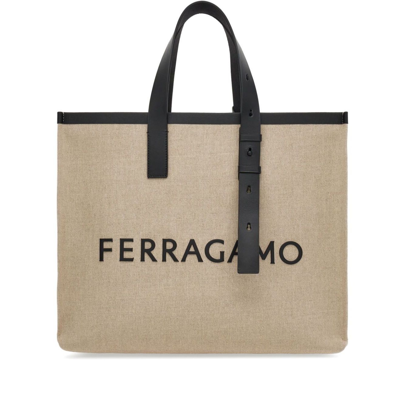 Ferragamo logo-embossed leather tote bag Shopper
