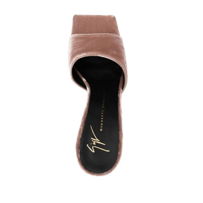 Giuseppe Zanotti Solhene 90mm velvet-effect sandals Sandals