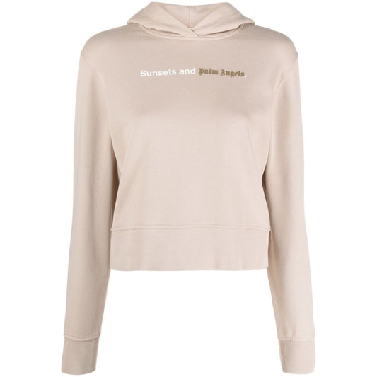 Palm Angels Sweaters Beige Topwear
