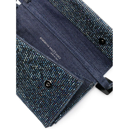 Benedetta Bruzziches Vitty La Mignon rhinestone-embellished denim bag