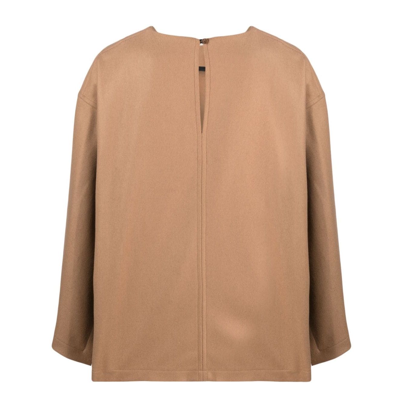 Erika Cavallini Semi-Couture Top Camel
