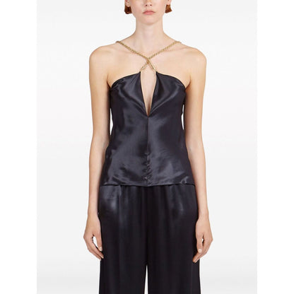 Ferragamo Top Black Topwear