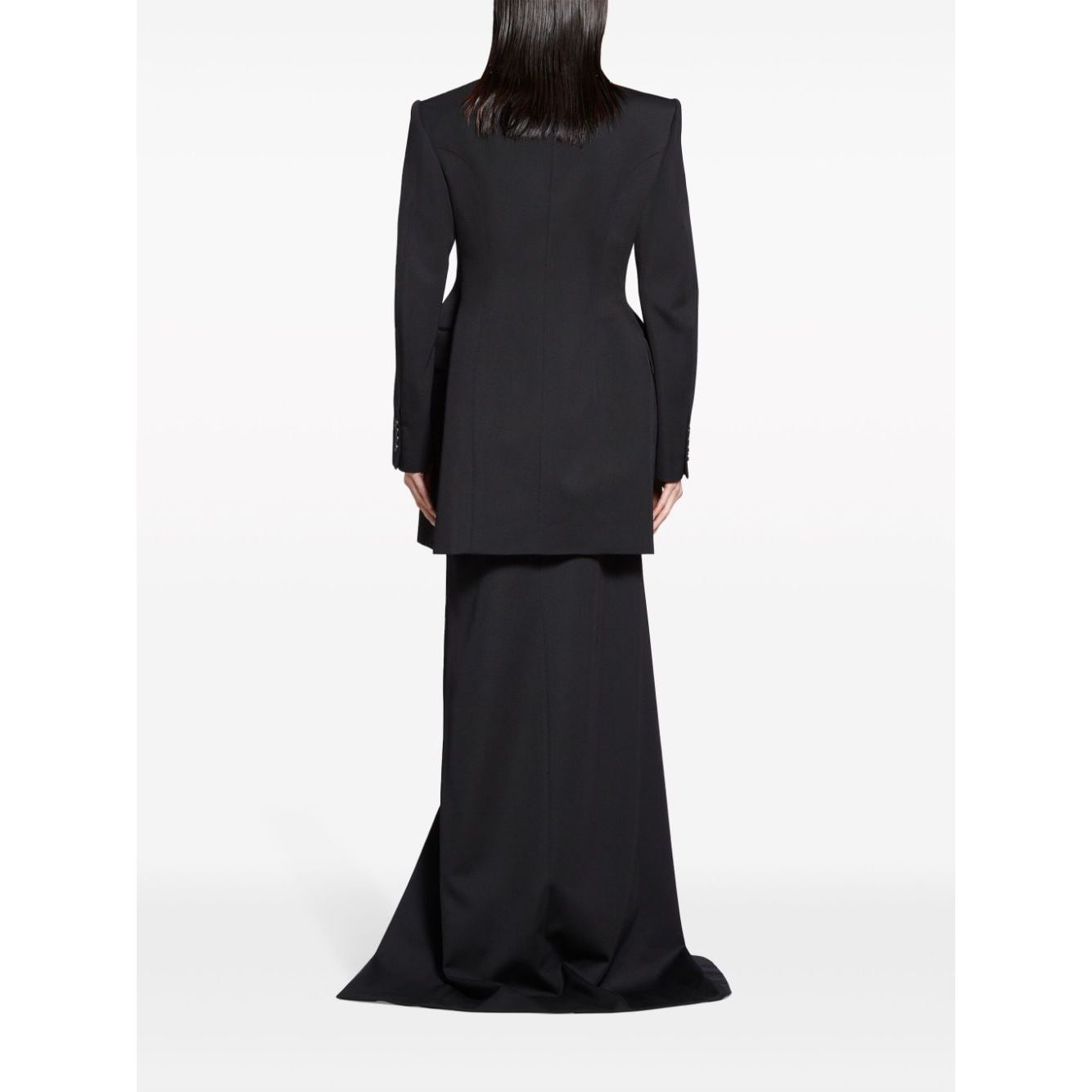 Balenciaga Hourglass Virgin Wool Double-breasted Blazer
