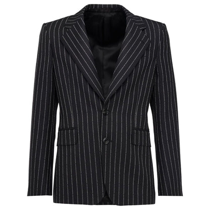Alexander McQueen pinstriped single-breasted blazer