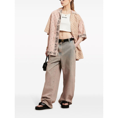 Palm Angels Top White Topwear