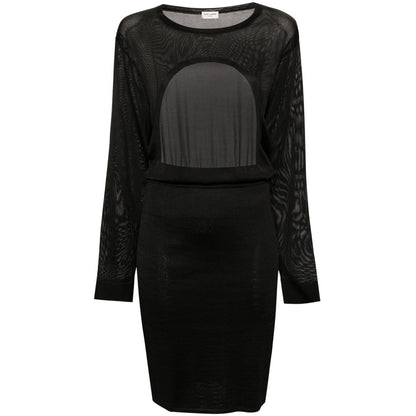 Saint Laurent open-back knitted dress
