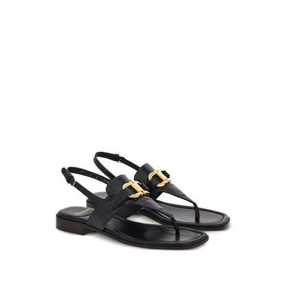 Ferragamo Gancini-buckle Leather Sandals