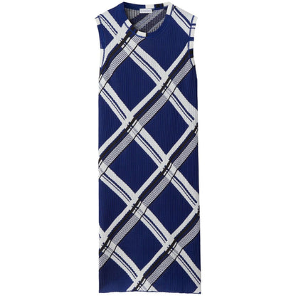 Burberry check-print silk dress