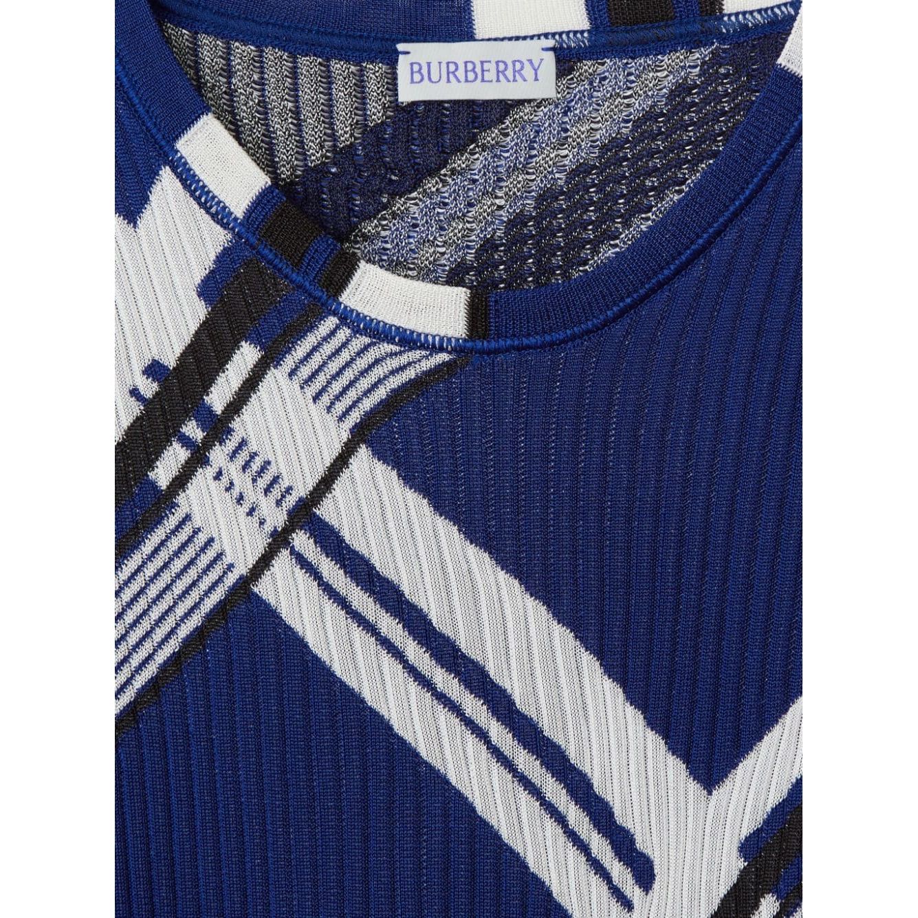 Burberry check-print silk dress