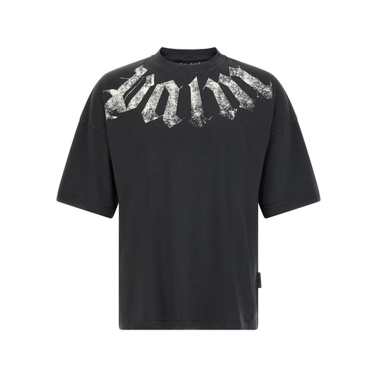 Palm Angels Black Cotton T-Shirt