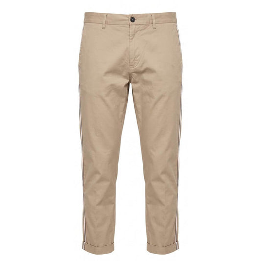 Trussardi Jeans Beige Cotton Men Pants