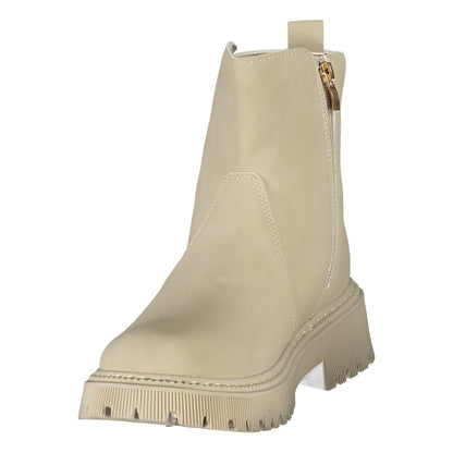 U.S. POLO ASSN. Beige Polyurethane Women Bootie