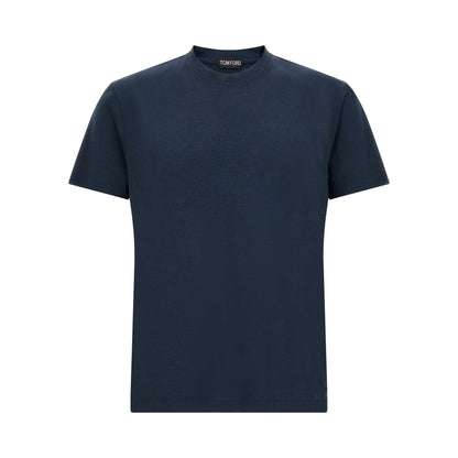 Tom Ford Blue Lyocell T-Shirt