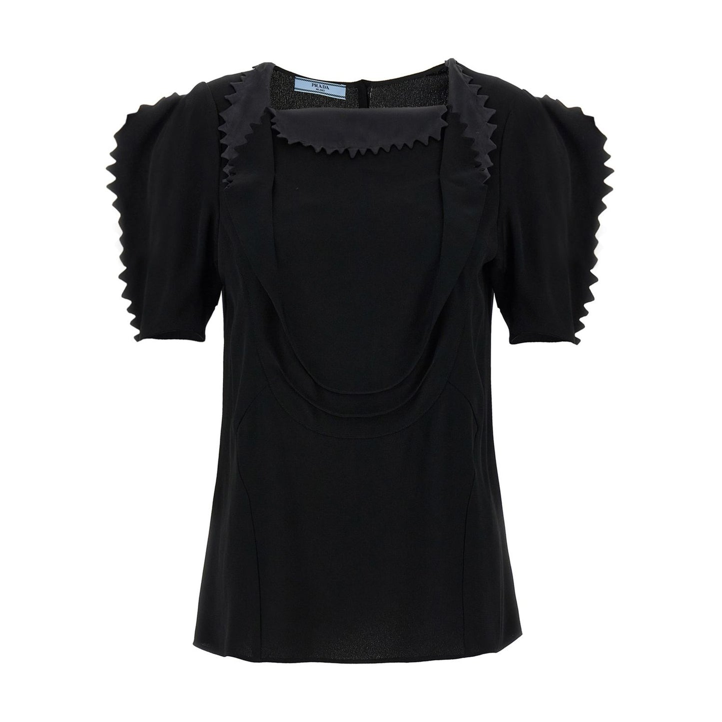 Prada Black Viscose Tank Tops