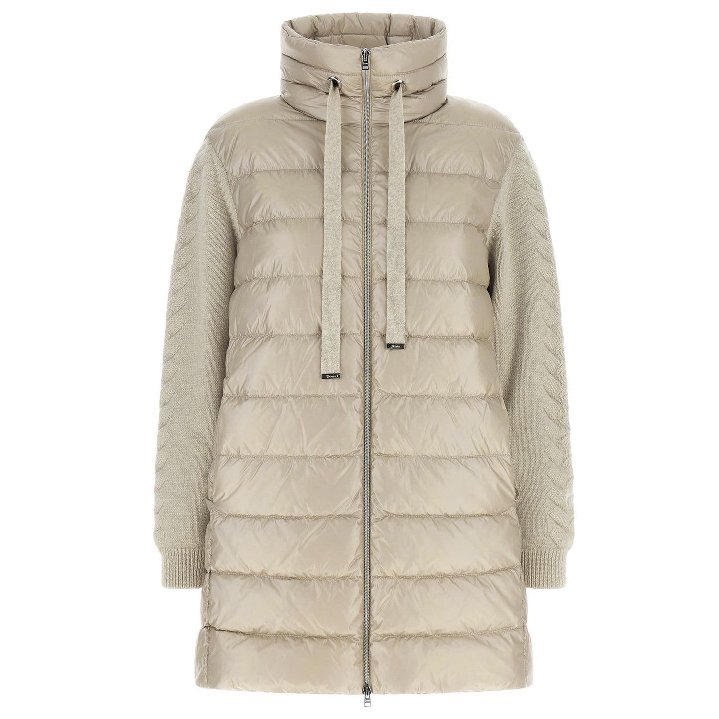 Herno Beige Polyamide Full-Length Jacket