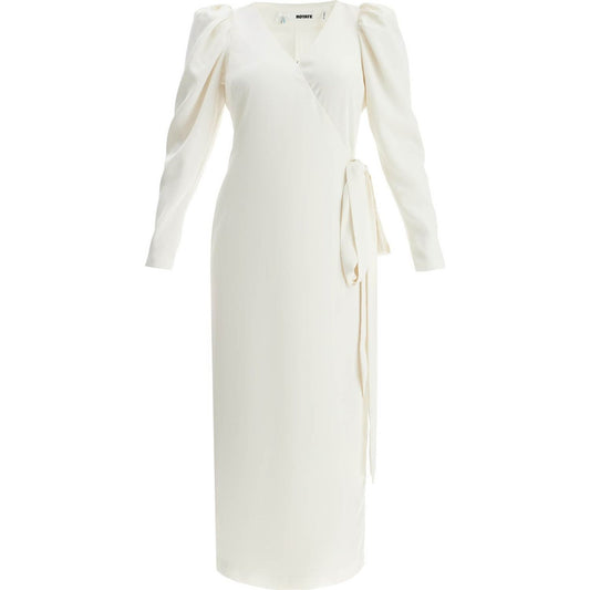 Rotate wrap midi dress with a wrap