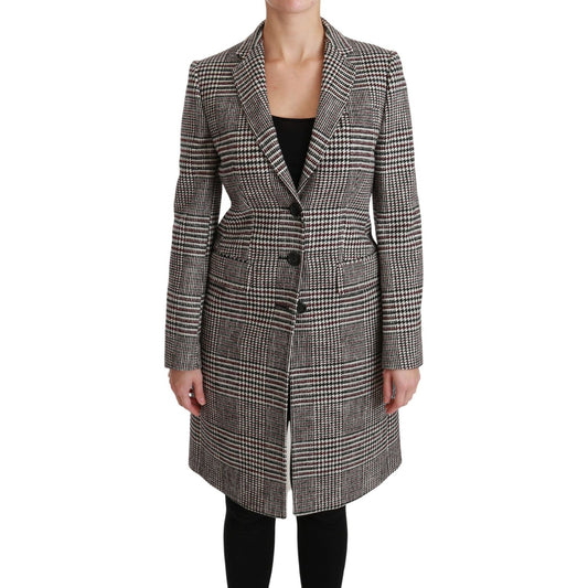 Dolce & Gabbana Multicolor Trench Knee Long Jacket Coat